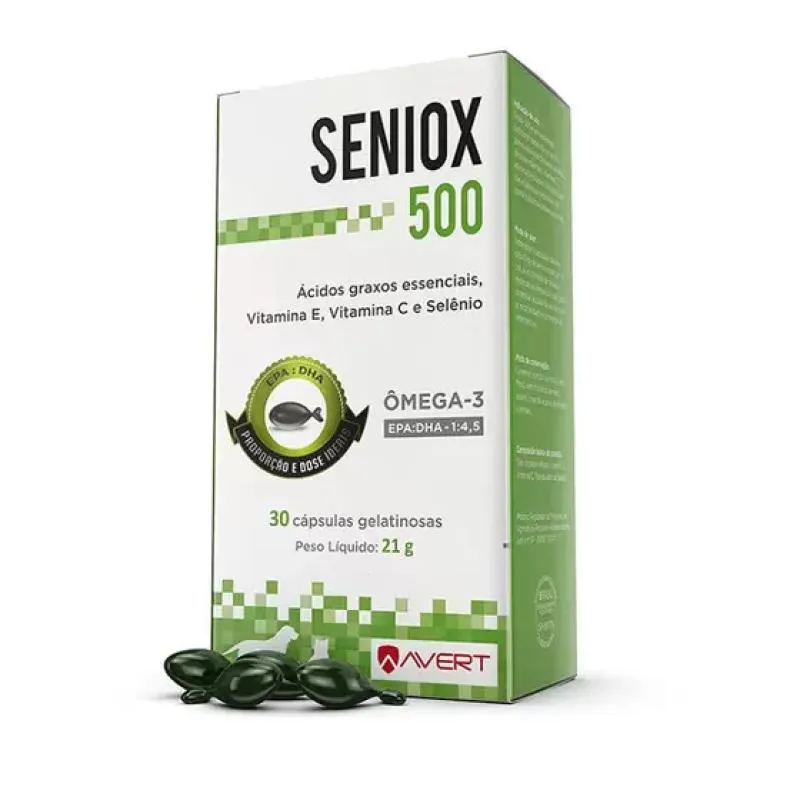 SENIOX  500MG CAIXA COM 30 CáPSULAS