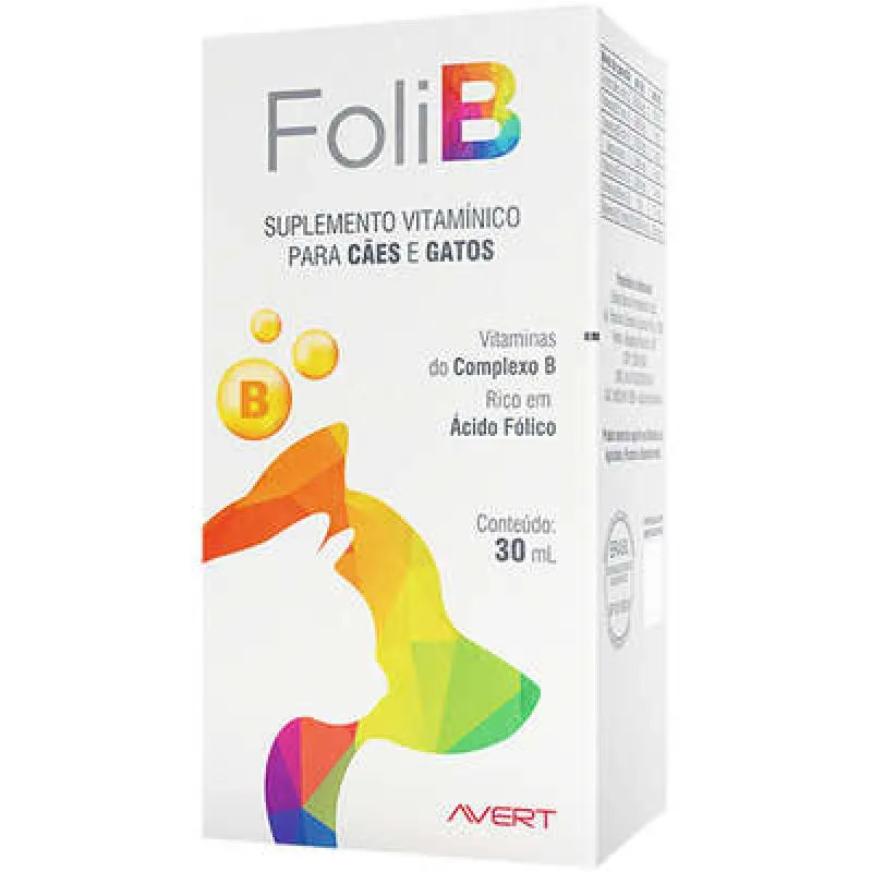 SUPLEMENTO FOLI B PARA CãES E GATOS 30 ML