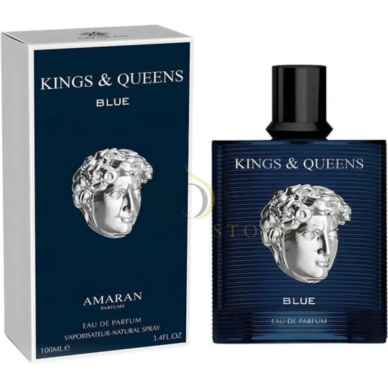 AMARAN KINGS & QUENNS BLUE EAU DE PARFUM PERFUME MASCULINO 100ML Incolor