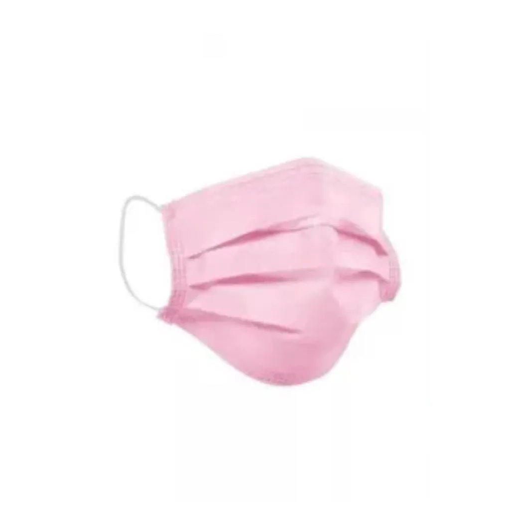 MáSCARA INFANTIL DESCARTáVEL  ROSA C/ 50 - MASKINHA