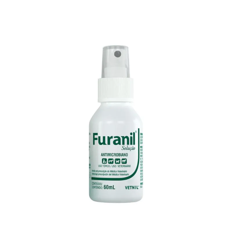 ANTIMICROBIANO VETNIL FURANIL SPRAY PARA CACHORROS E GATOS 60ML
