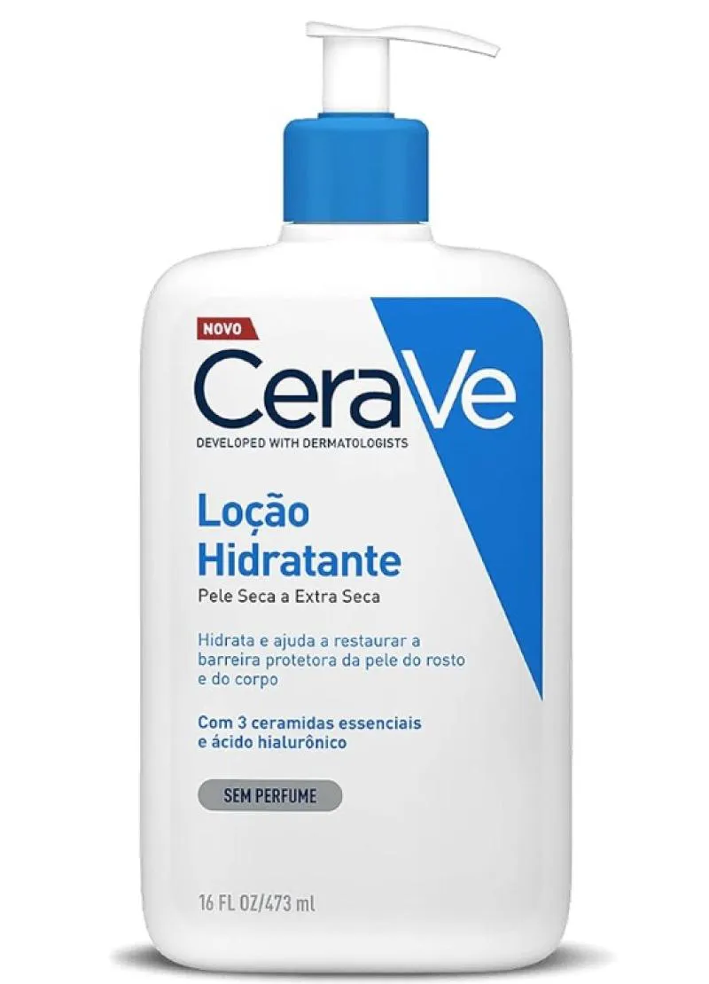 CERAVE LOçãO HIDRATANTE PELE SECA E EXTRA SECA 340ML