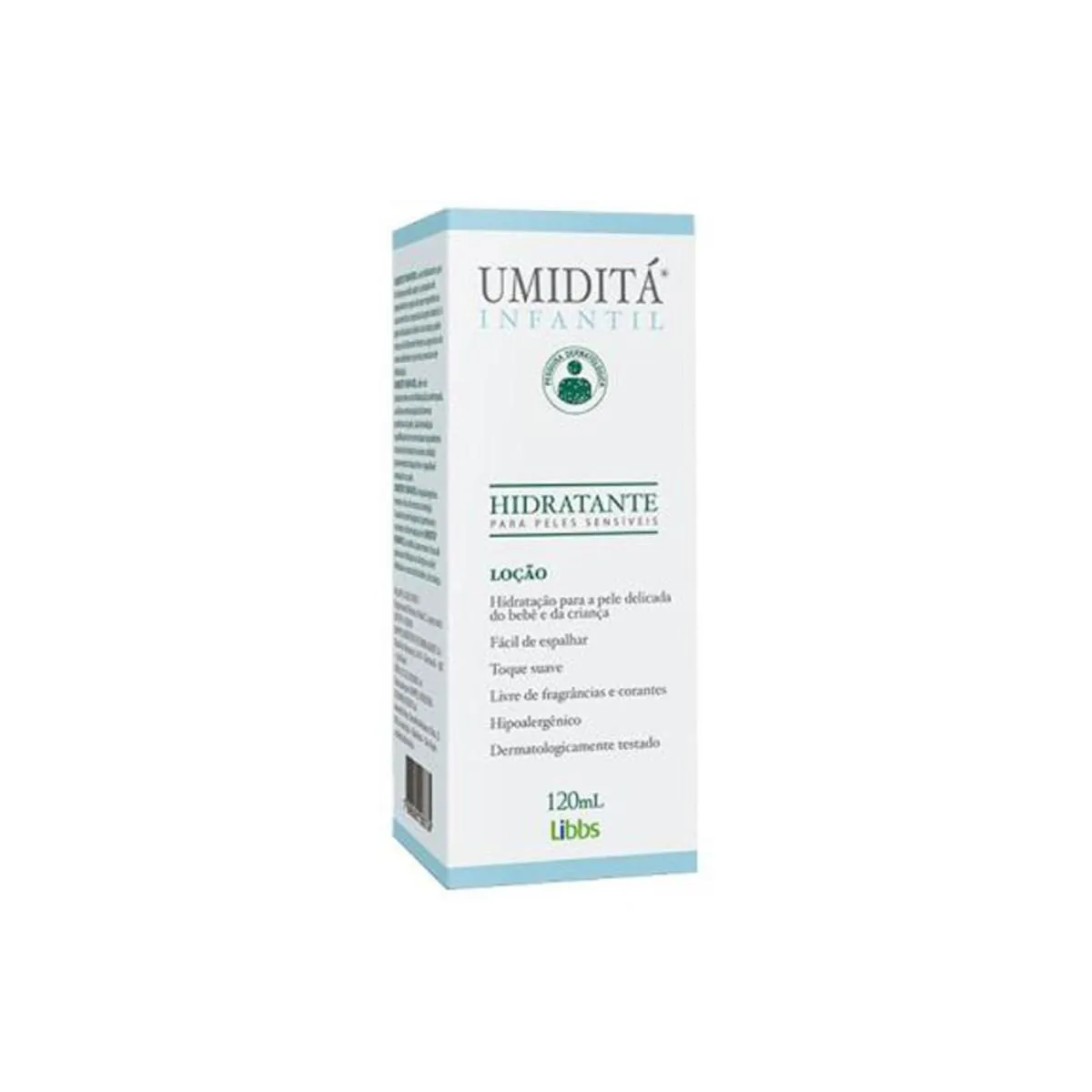UMIDITá INFANTIL LOçãO HIDRATANTE PARA PELES SENSíVEIS 120ML - LIBBS