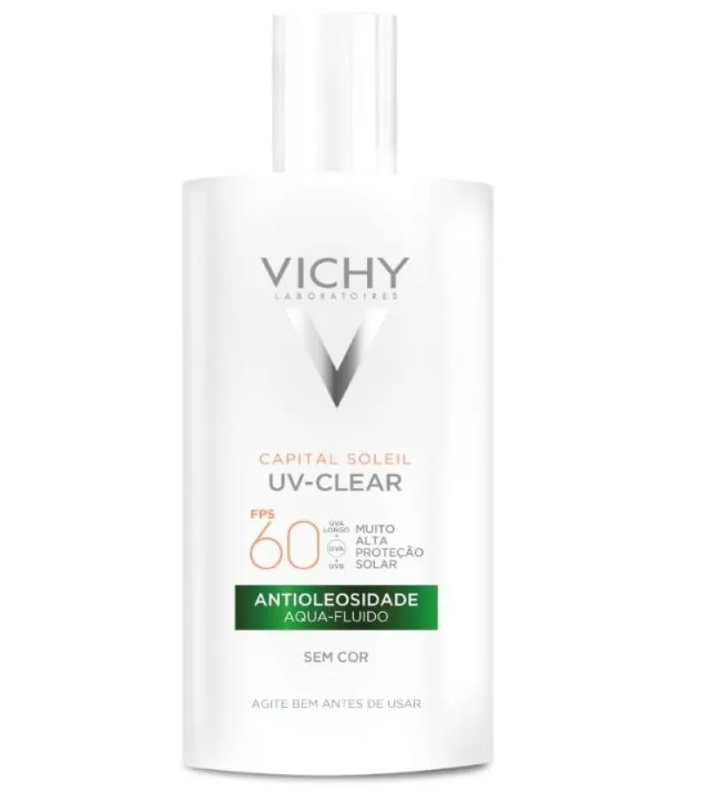 VICHY CAPITAL SOLEIL UV-CLEAR PROTETOR SOLAR SEM COR FPS60 40G