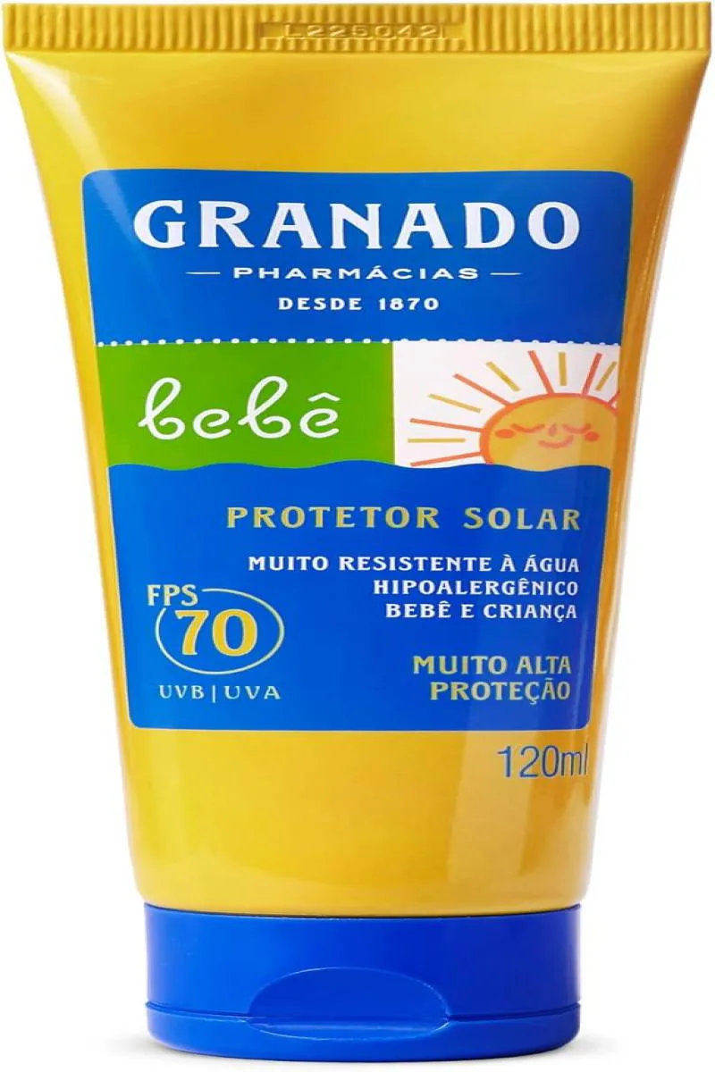 PROTETOR SOLAR GRANADO BEBê FPS70 120ML