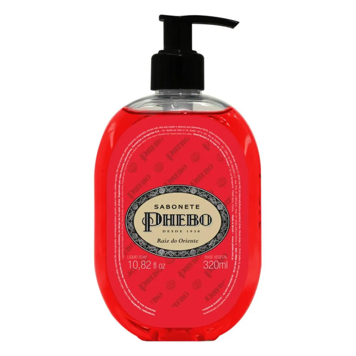 SABONETE LíQUIDO DE GLICERINA PHEBO RAIZ DO ORIENTE - 320ML