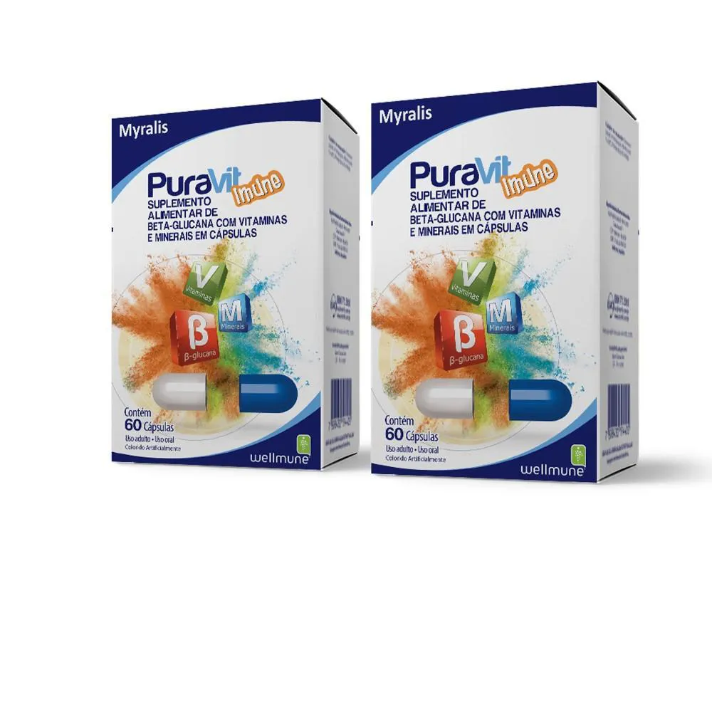 KIT PURAVIT IMUNE C/60 CáPSULAS 2 UN.