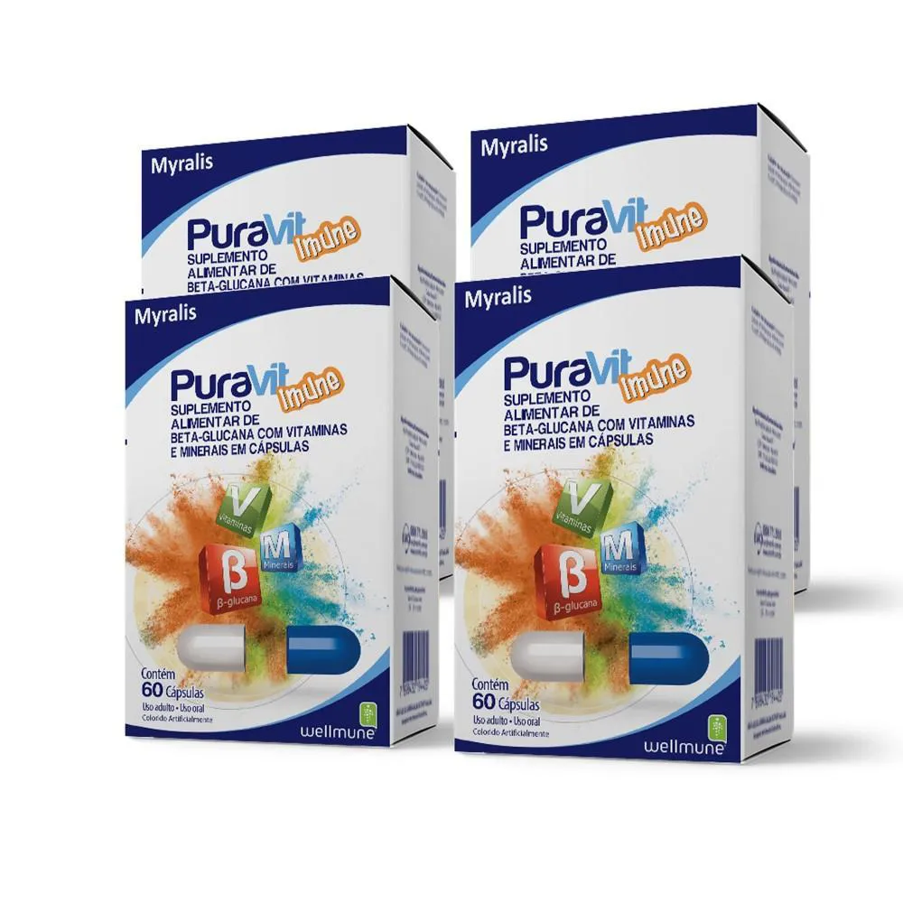 KIT PURAVIT IMUNE C/60 CáPSULAS 3 UN.