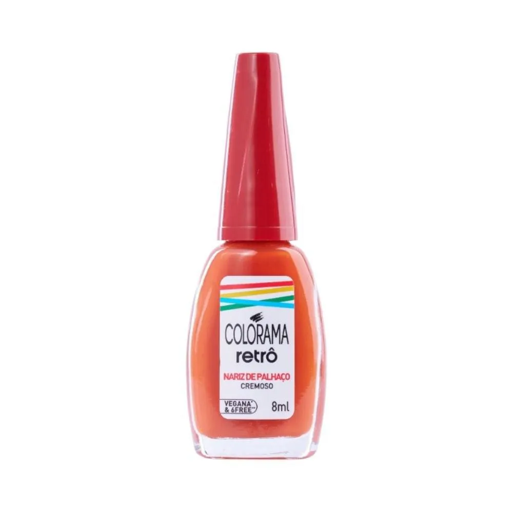 ESMALTE COLORAMA RETRô NARIZ PALHACO NU