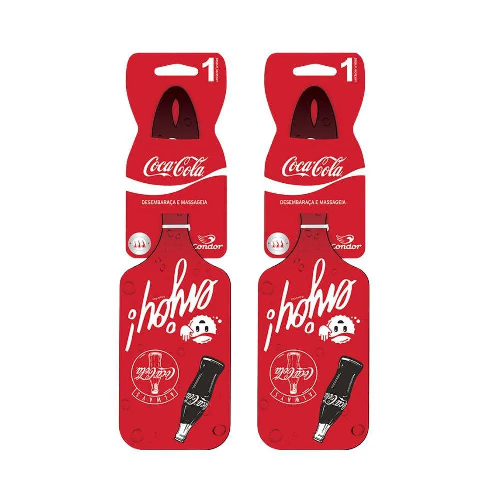 KIT ESCOVA CABELO CONDOR RAQUETE COCA-COLA