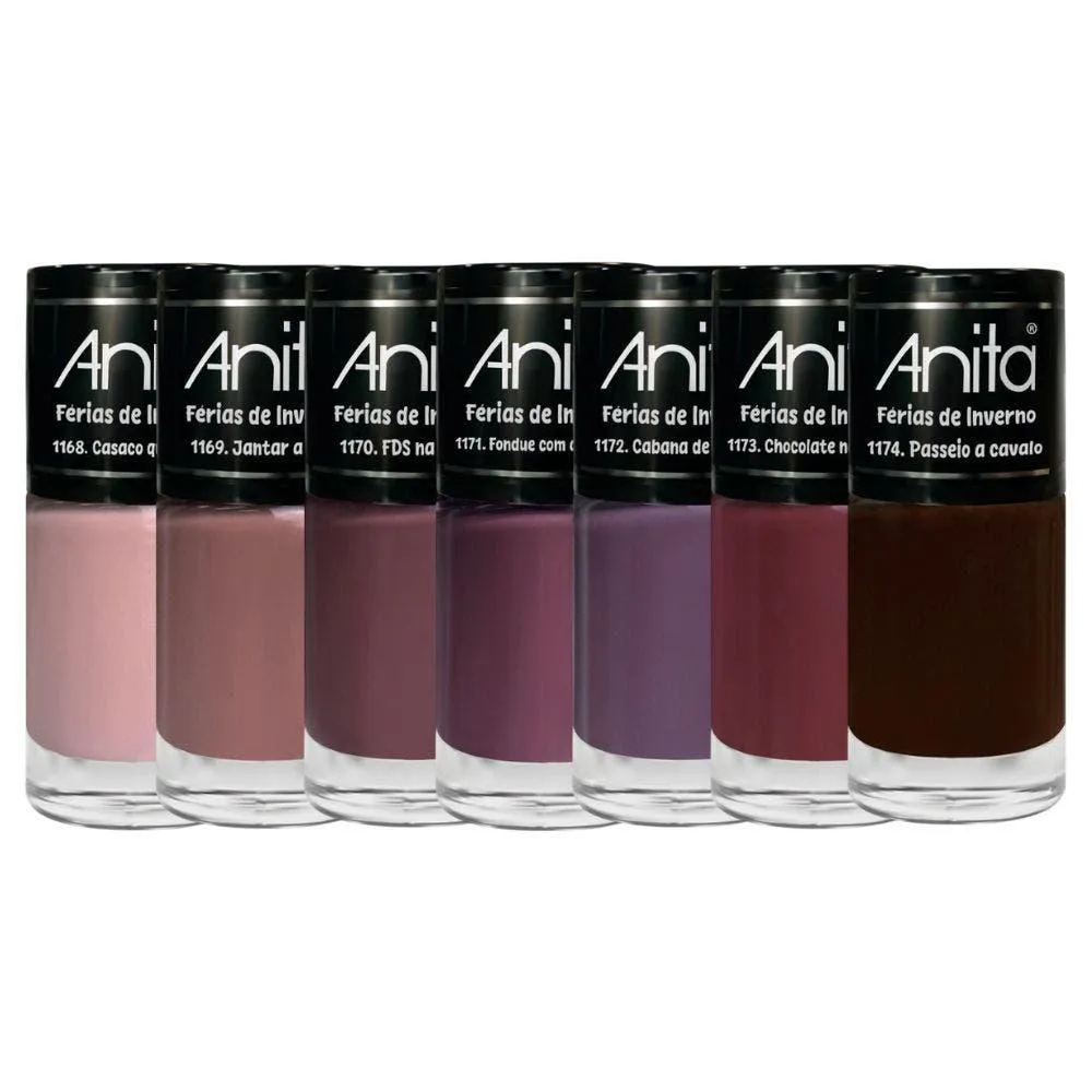 KIT ESMALTE ANITA COLEçãO FéRIAS DE INVERNO