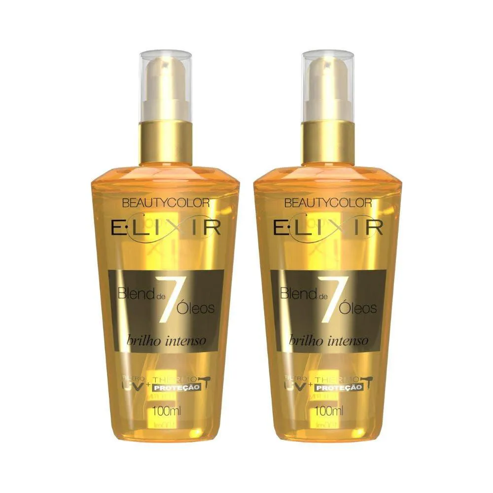 KIT ÓLEO CAPILAR ELIXIR BEATY COLOR NUTRITIVO BLEND 7 ÓLEOS