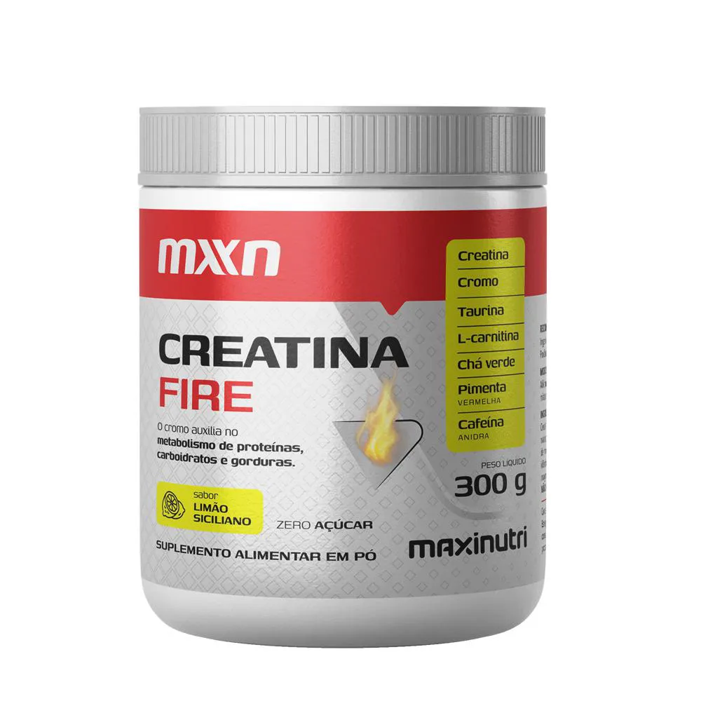 CREATINA MXN FIRE Pó 300G MAXINUTRI