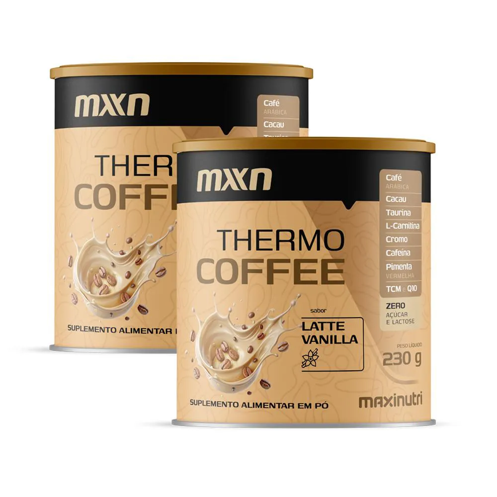 KIT 2 THERMO COFFEE VANILA LATTE 230G MAXINUTRI