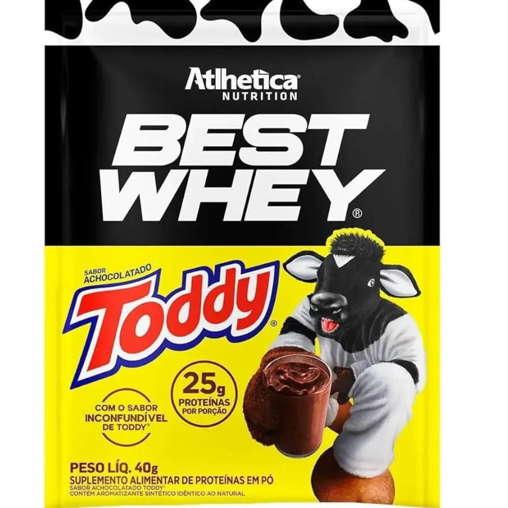 BEST WHEY PROTEIN ACHOCOLATADO TODDY  SACHêS DE 40G INTEGRALMEDICA