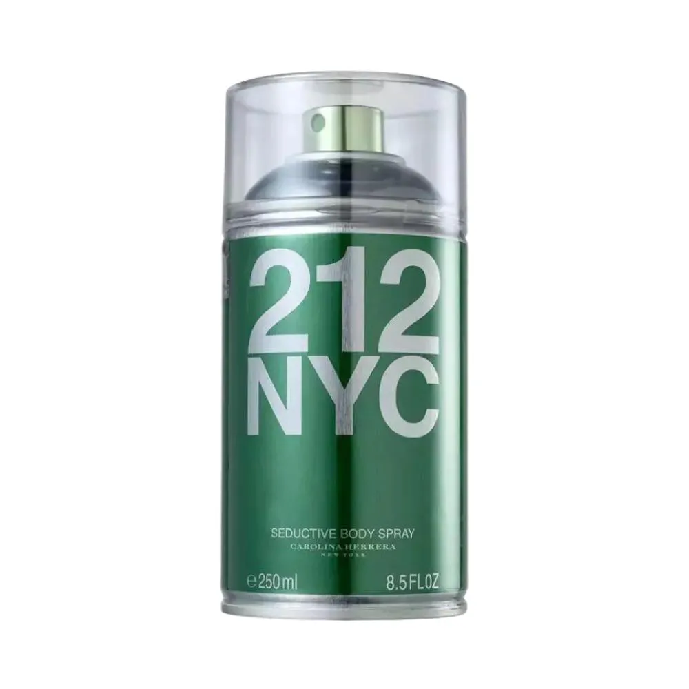212 NYC SEDUCTIVE BODY SPRAY FEMININO - CAROLINA HERRERA 250ml