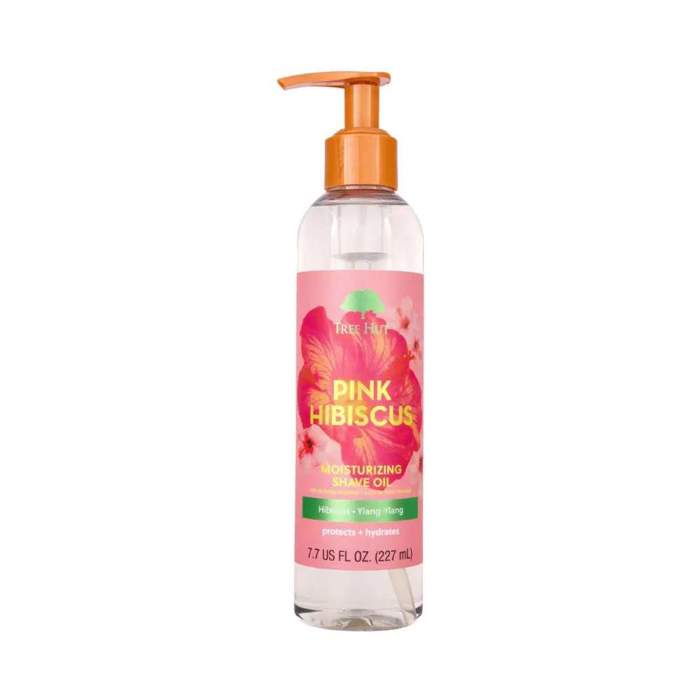 TREE HUT PINK HIBISCUS MOISTURIZING SHAVE OIL – ÓLEO PARA DEPILAçãO – TREE HUT 227ml