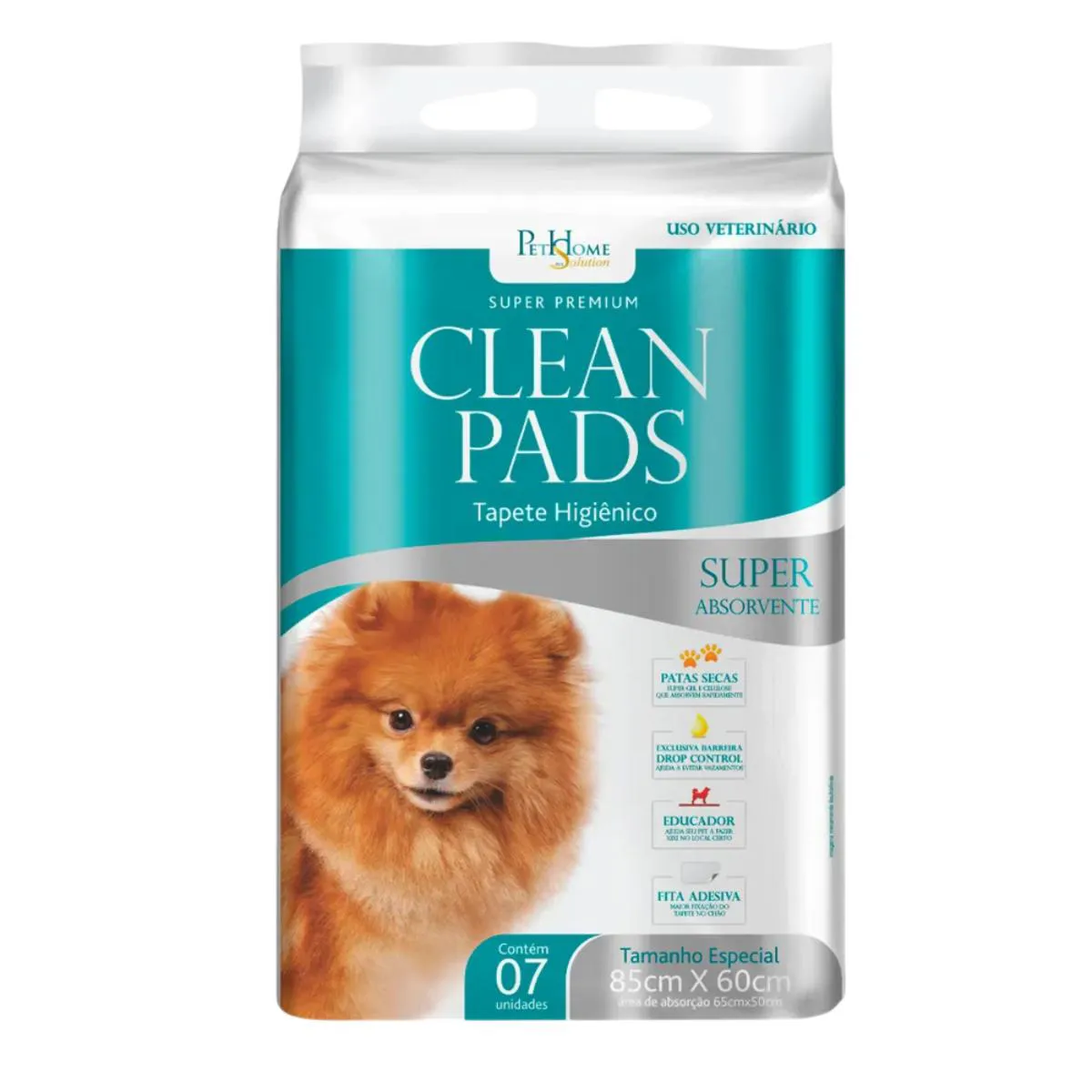 TAPETE HIGIêNICO CLEAN PADS PARA CãES 85CM X 60CM 7 UN