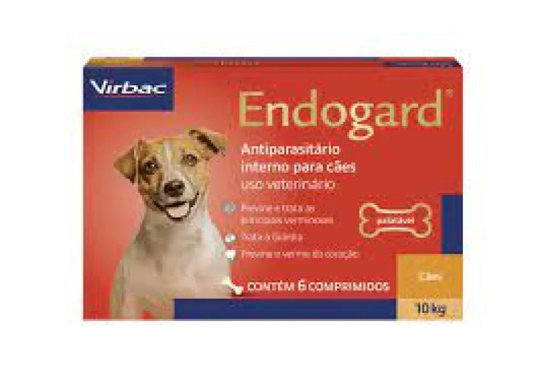 ENDOGARD - PARA CãES ATé 10KG CX COM 6 COMPRIMIDOS