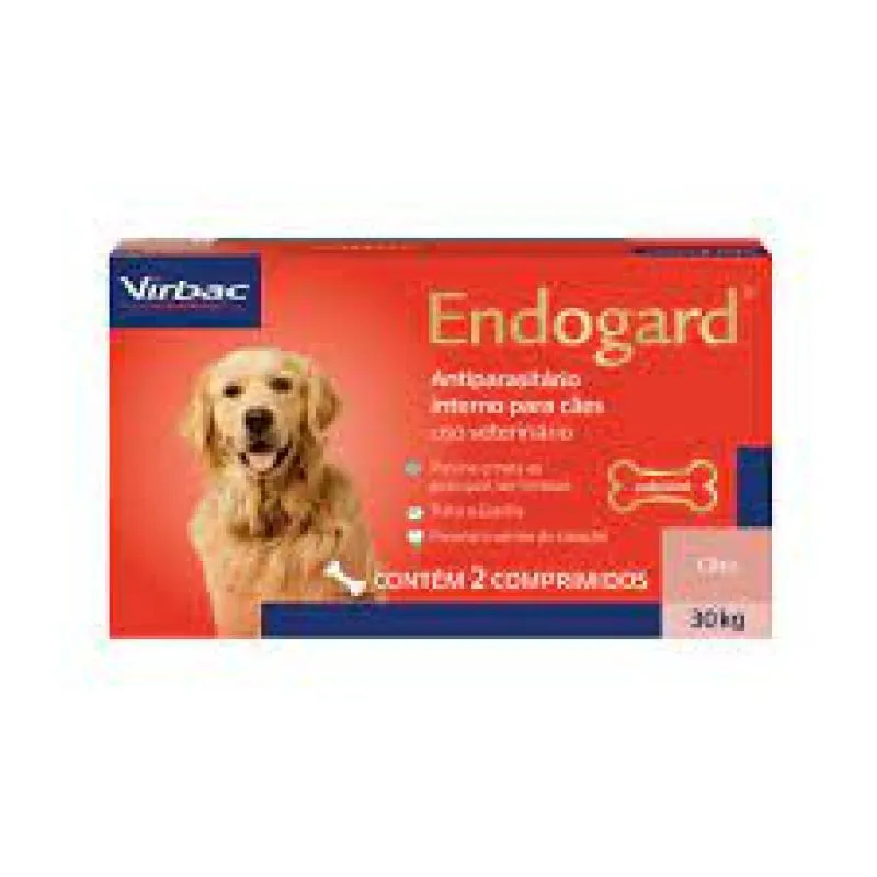 ENDOGARD - PARA CãES ATé 30KG CX COM 2 COMPRIMIDOS