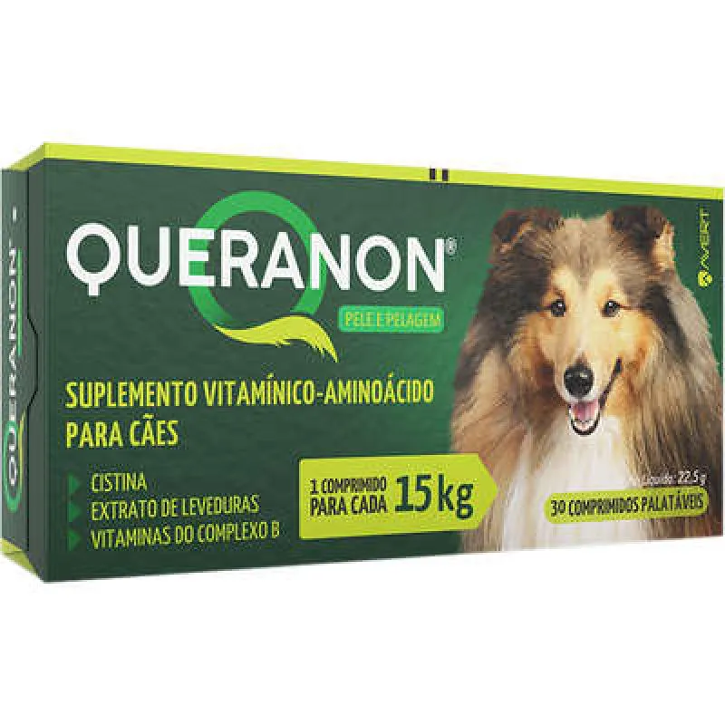 QUERANON MEDIUM SIZE - CãES ATé 15KG - 22,5G - 30 COMPRIMIDOS