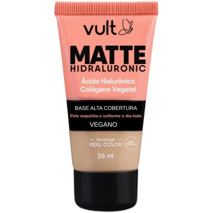 BASE MATTE HIDRALURONIC COM COLáGENO V250 26ML - VULT