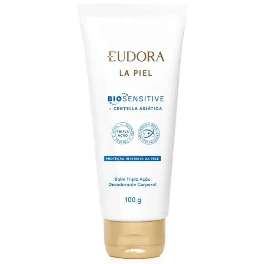 DESODORANTE CORPORAL BALM TRIPLA AçãO LA PIEL BIO SENSITIVE 100G - EUDORA