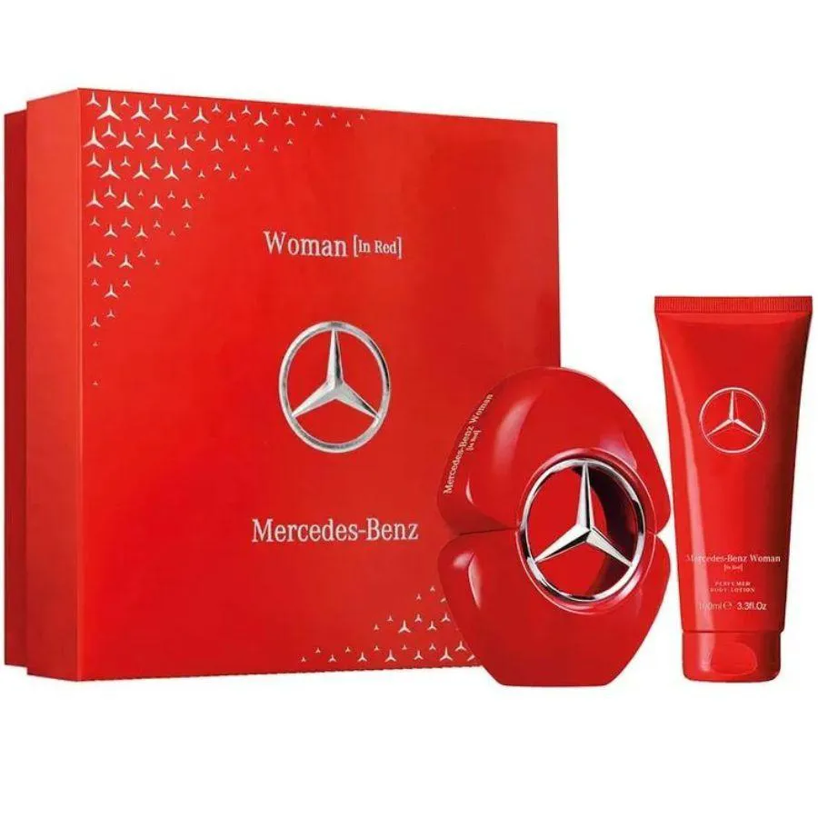 KIT MERCEDES - BENZ WOMAN IN RED ( PERFUME EAU DE PARFUM 60ML + BODY LOTION 100ML )