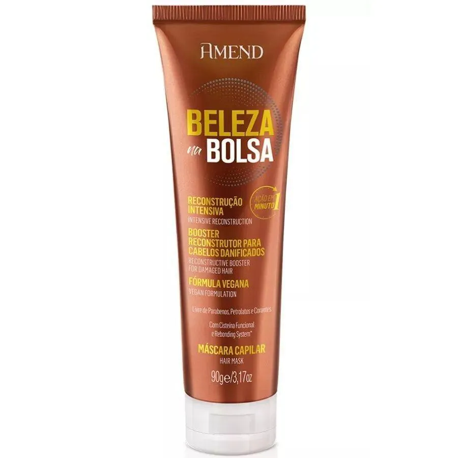 MáSCARA CAPILAR RECONSTRUçãO INTENSIVA BELEZA NA BOLSA 90G - AMEND