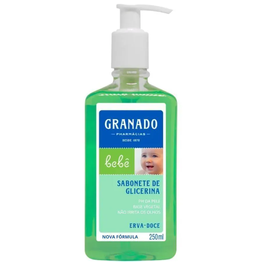 SABONETE LíQUIDO BEBê ERVA DOCE 250ML - GRANADO