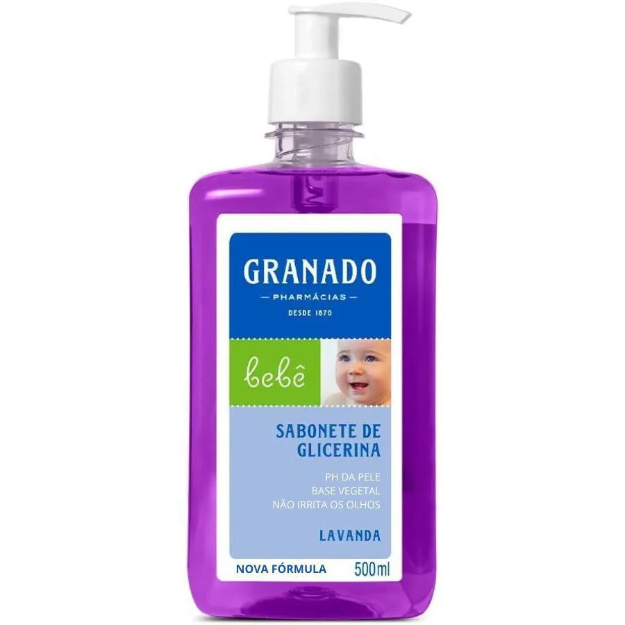 SABONETE LíQUIDO BEBê LAVANDA 500ML - GRANADO