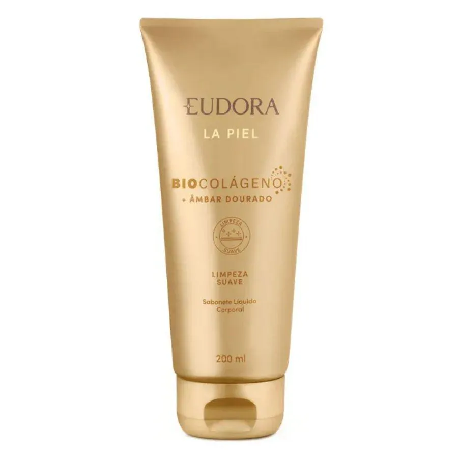 SABONETE LíQUIDO CORPORAL LA PIEL ÂMBAR DOURADO 200ML - EUDORA