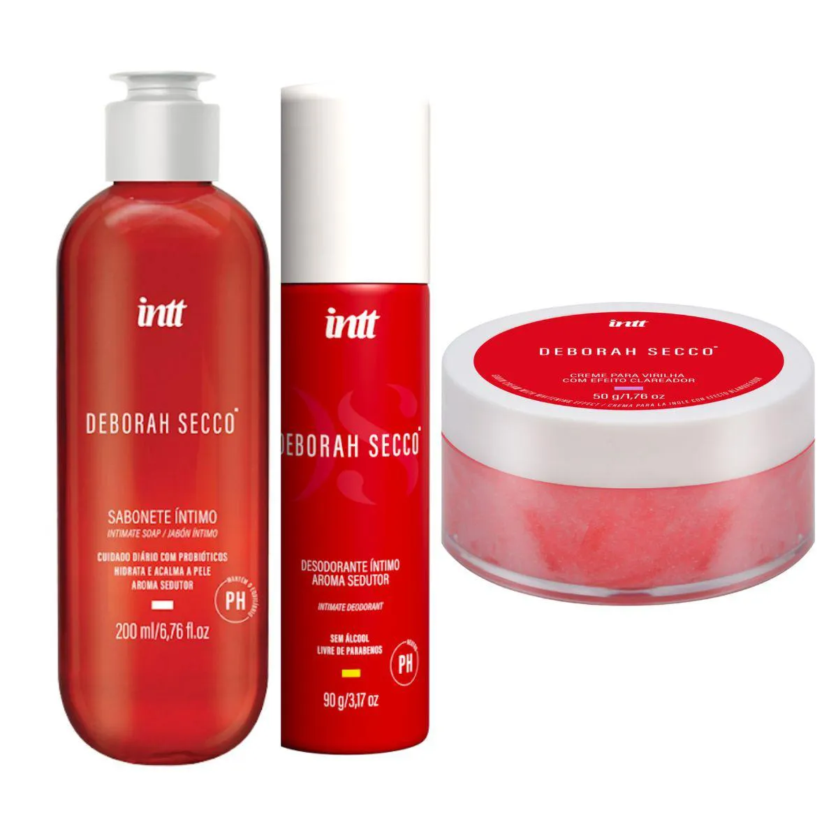 KIT BEM ESTAR ÍNTIMO SEM MAU CHEIRO E HIDRATANTE DEBORAH SECCO - INTT
