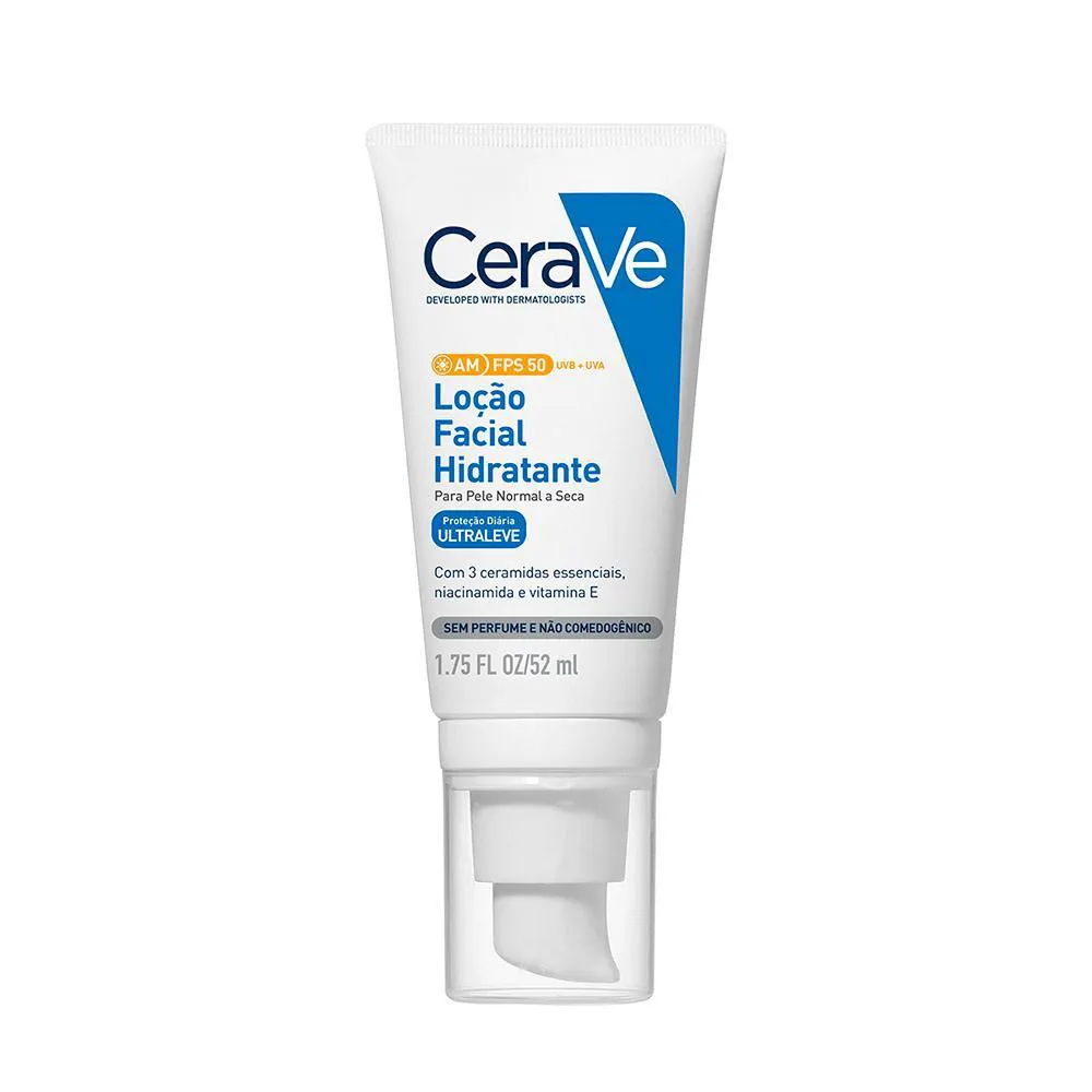 CERAVE COM FATOR DE PROTEçãO SOLAR  FACIAL FPS50 52ML