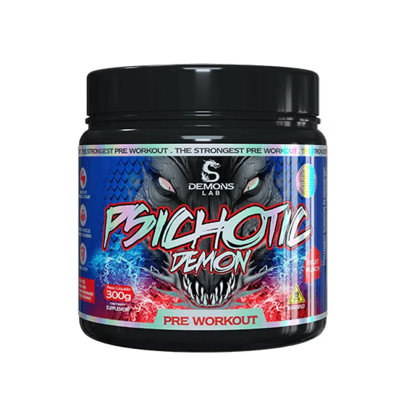 DEMONS LAB - PSICHOTIC DEMON 300G FRUIT PUNCH (FRUTAS VERMELHAS)