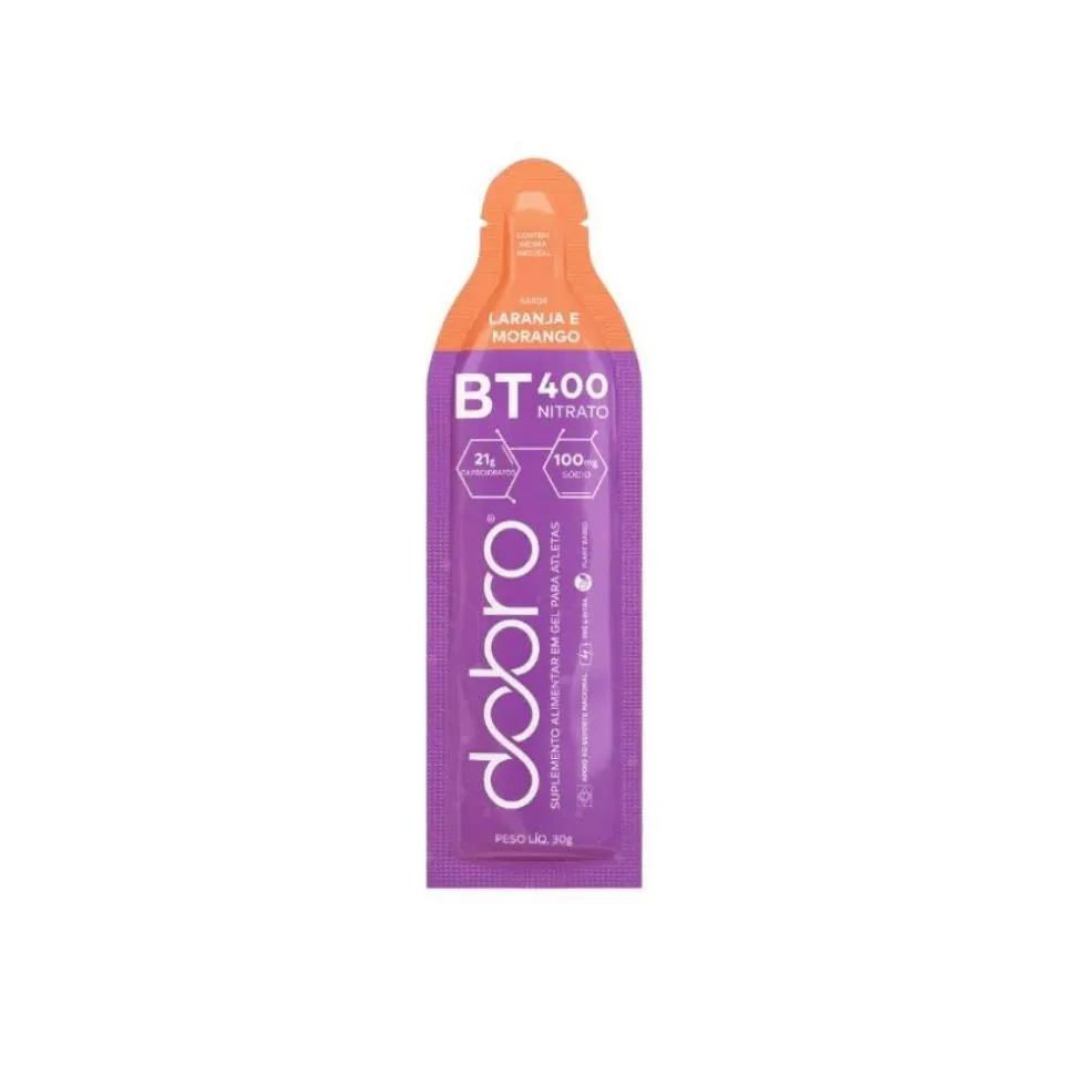 BT NITRATO GEL DOBRO (SACHê 30G) - SABOR: LARANJA E MORANGO