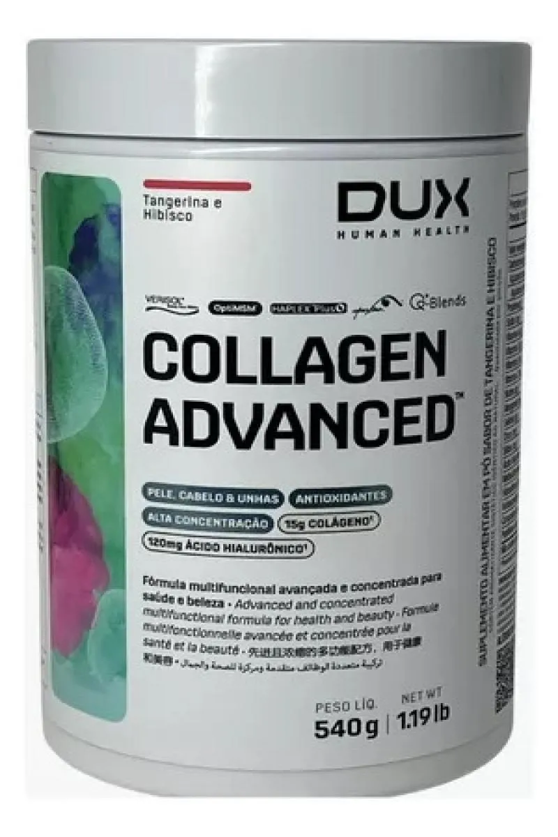COLLAGEN ADVANCED (540G) - SABOR: TANGERINA E HIBISCO