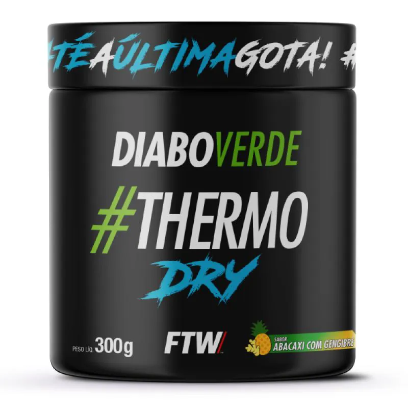 DIABO VERDE #THERMO DRY ABACAXI COM GENGIBRE 300G - FTW