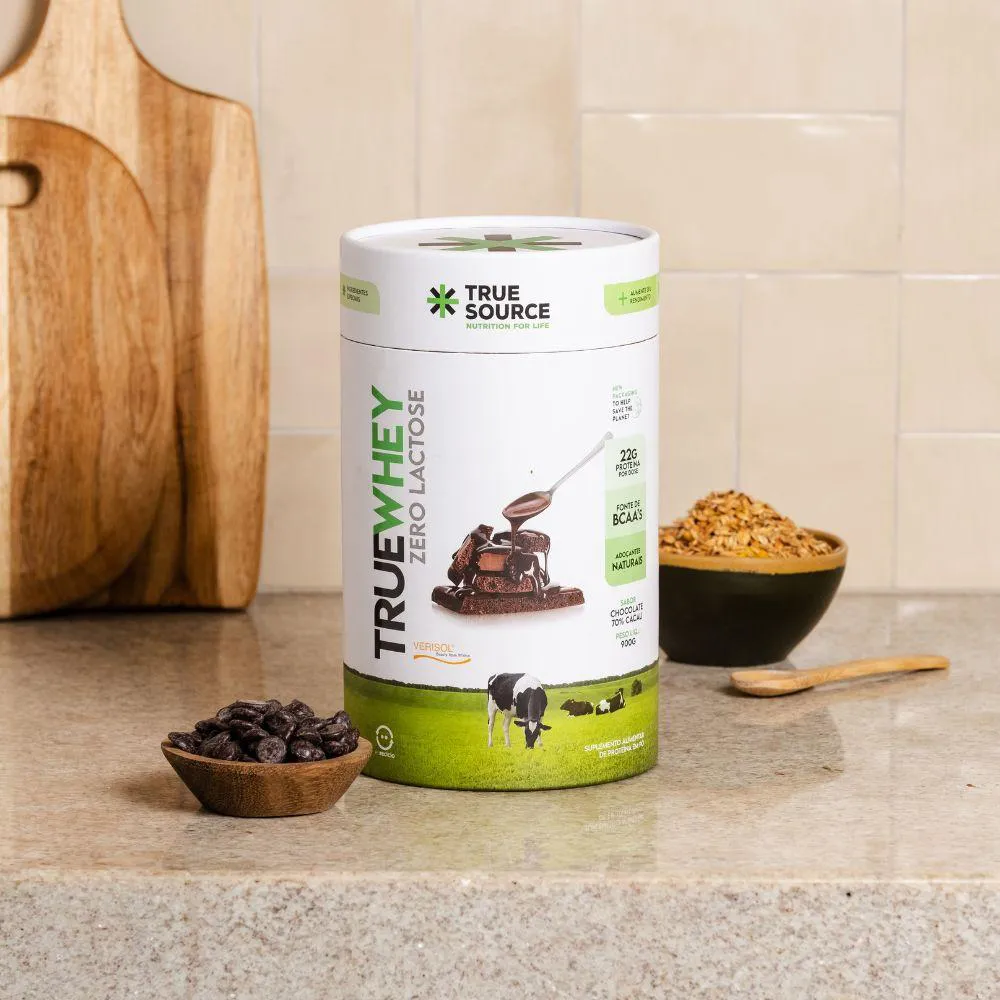 True Whey Concentrado sem Lactose 70% Cacau 900G True Source