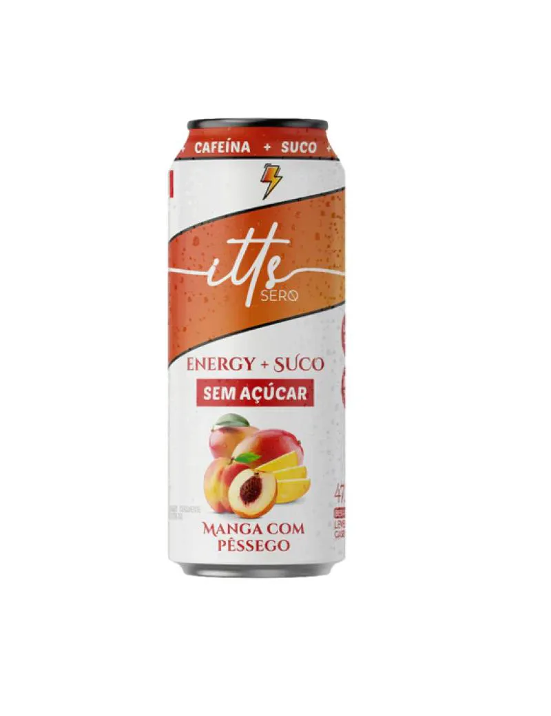 Energético Suco Zero Açúcar Manga C/ Pêssego 473ml Itts Sero