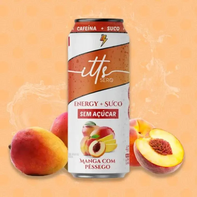 Energético Suco Zero Açúcar Manga C/ Pêssego 473ml Itts Sero