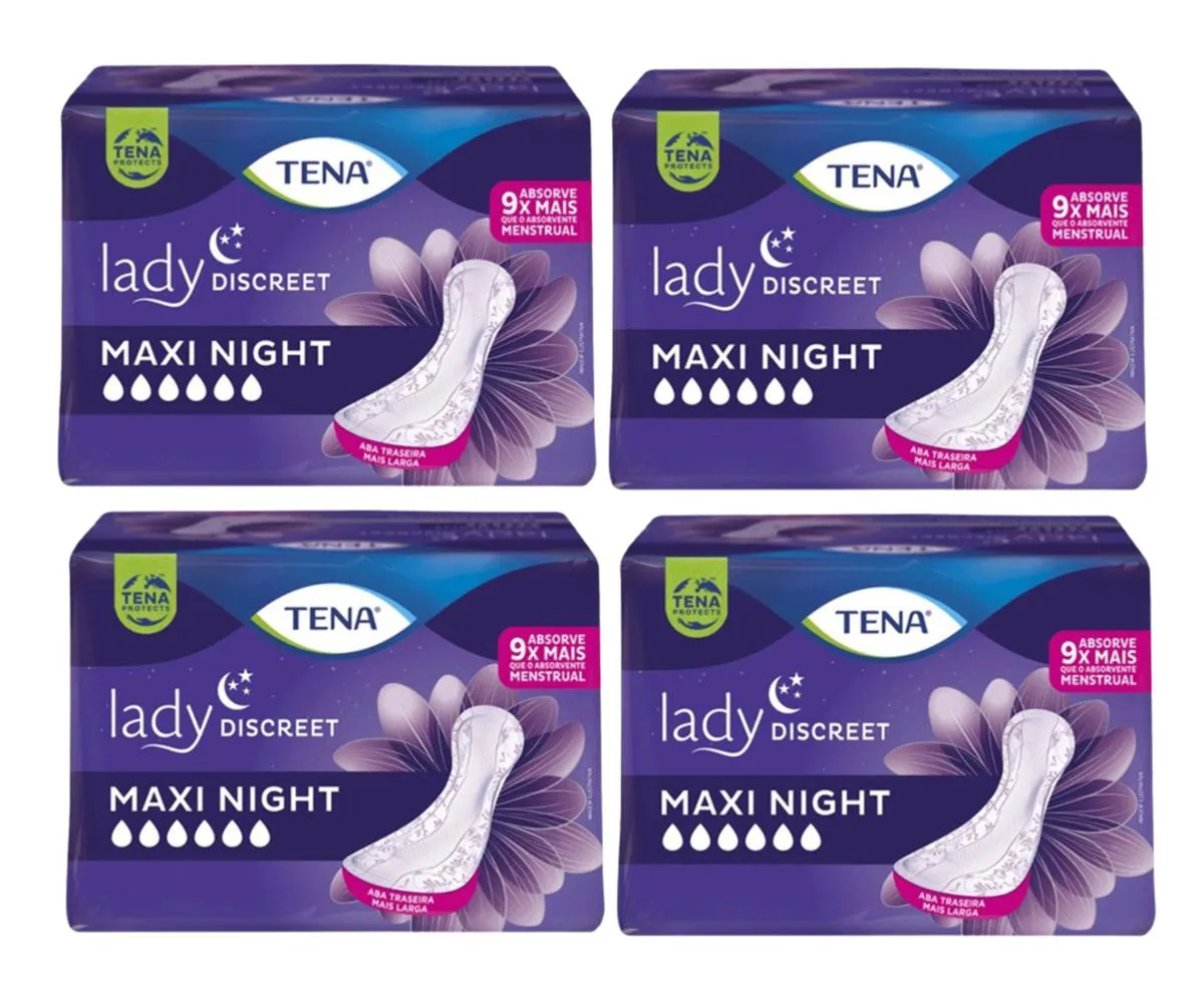ダイアナ　Renaitre EXTRA NIGHT PACK 6個セット Kit 4 Absorvente Tena Lady Discreet Maxi Night 6 Un 1364384
