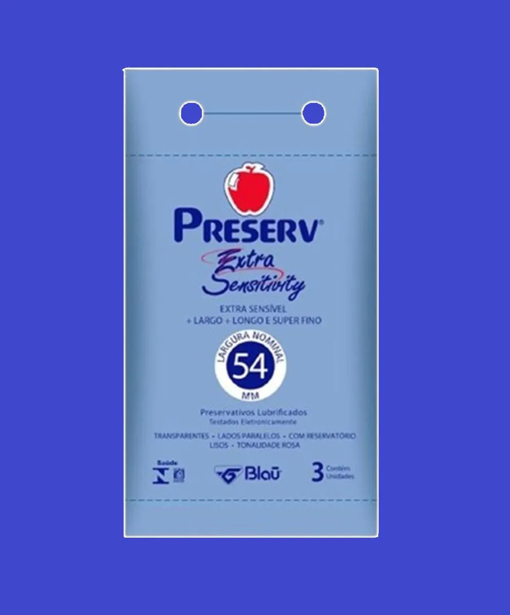 パーフェクトペテンシー　3枚 Preservativo Preserv Extra Sensitivity C/ 3 Camisinhas 1364581