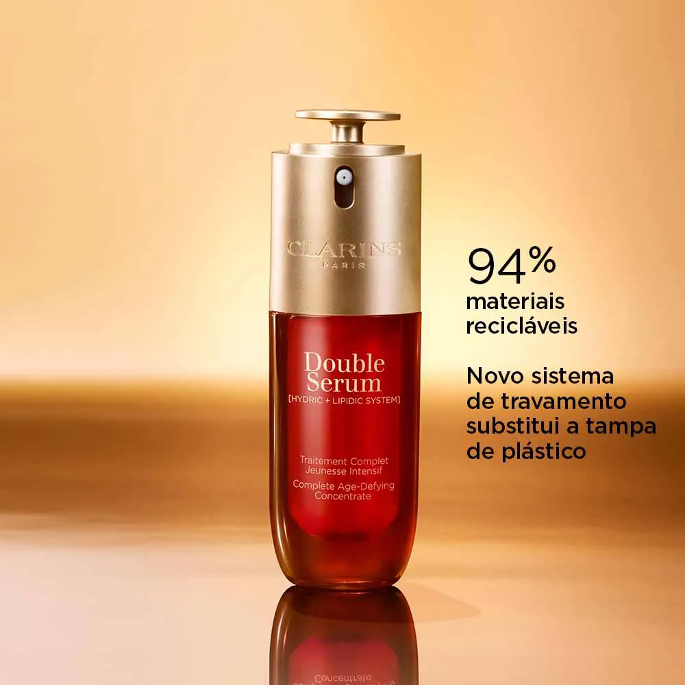 Double Sérum 9 Rejuvenescedor Facial Clarins 30ml | Droga Raia