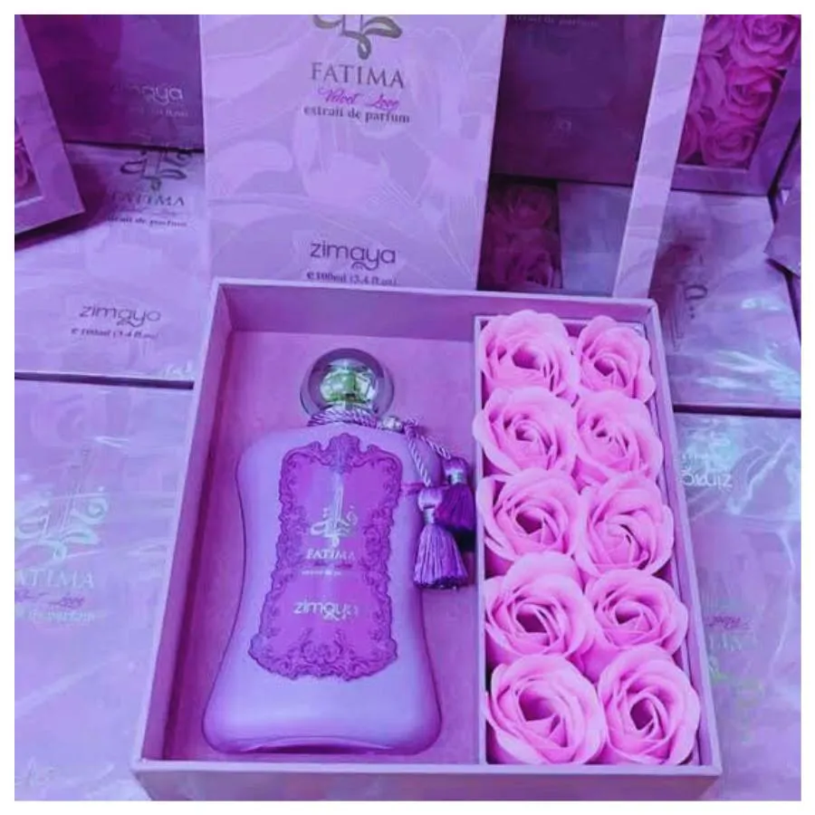 Zimaya Fatima Velvet Love Afnan Extrait de Parfum Feminino 100Ml