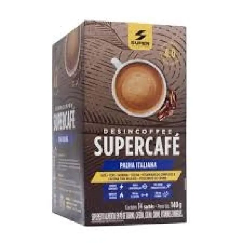 isa　CBNディストレート10g Stick Supercafe Display 140G (14 Unid 10G) - Sabor: Palha Italiana