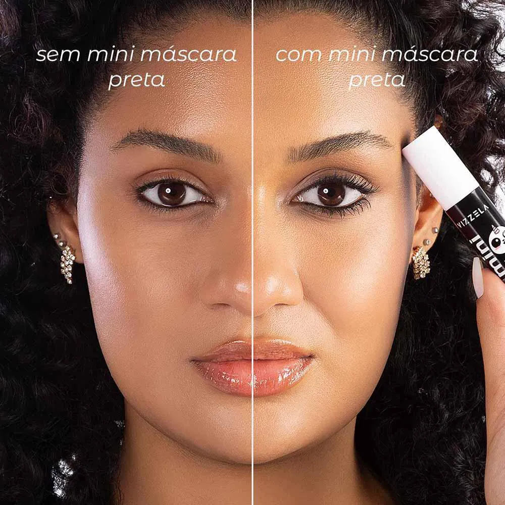 Mini Mascara para Cilios Vizzela no Panda 3G Preta 1406332 | Droga