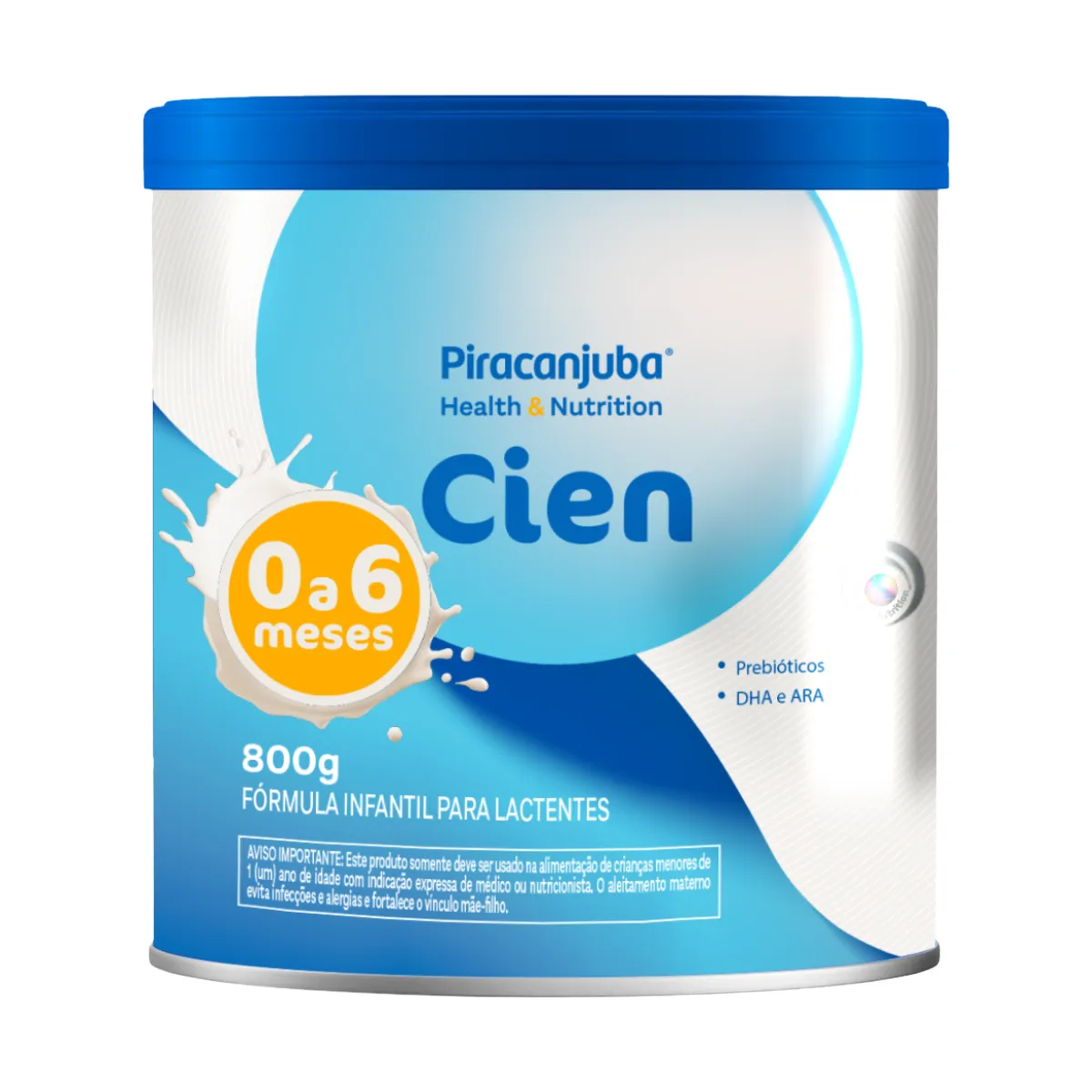 Fórmula Infantil Cien Piracanjuba 0 a 6 Meses 800g