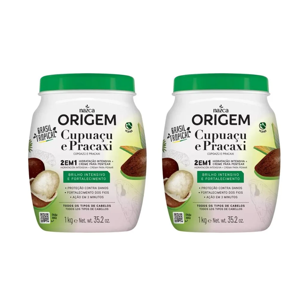 Creme Origem 1Kg 2Em1 Hidratar e Pentear Cupuacu Pracaxi-2Un