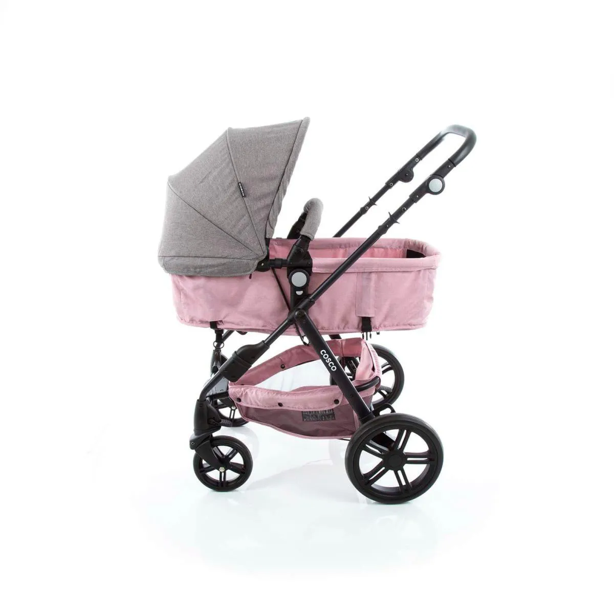 Carrinho com Bebê Conforto Travel System Poppy Trio Rosa Mescla
